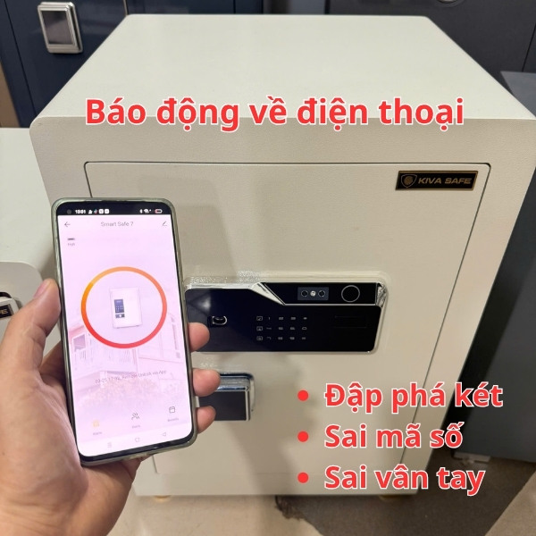 Két săt Xuân Hòa KIVA KV-60FID thông minh báo động điện thoại